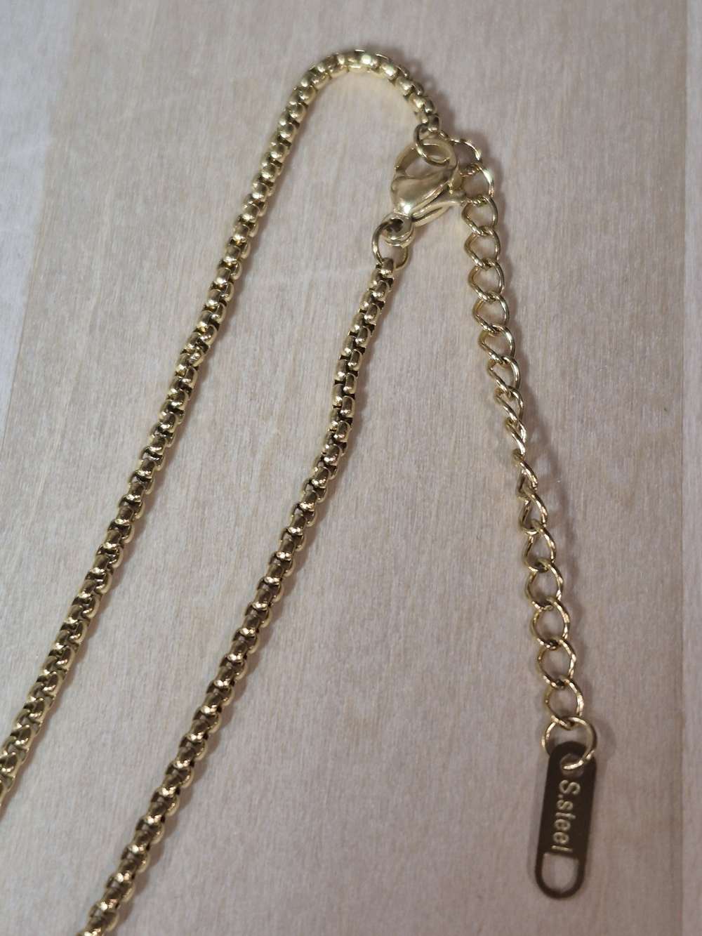 ππNEWππ STUNNING!! 18KT Over Stainless Steel CZ T-Bar Necklace - Picture 14 of 16